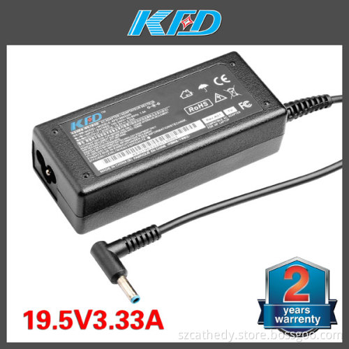 2 Years Warranty AC Adapter for HP 19.5V 3.33A Laptop Adapter with 4.5*3.0mm